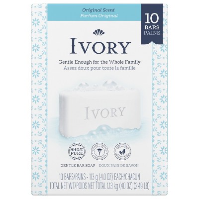 Ivory Bar Soap Original Scent 4 oz., 10 Count