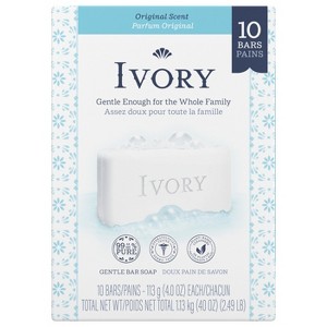 Ivory Bar Soap Original Scent 4 oz., 10 Count - 1 of 1