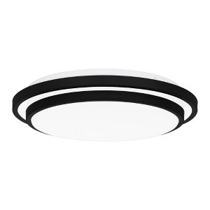 Quoizel Lighting Irving 1 - Light Flush Mount in  Matte Black - 1 of 4