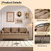 3-Seater Sofa with Lift-Up Storage Chaise, 5 Pillows, Modern Couch for Living Room or Bedroom, Hand-Stitched - 4 of 4