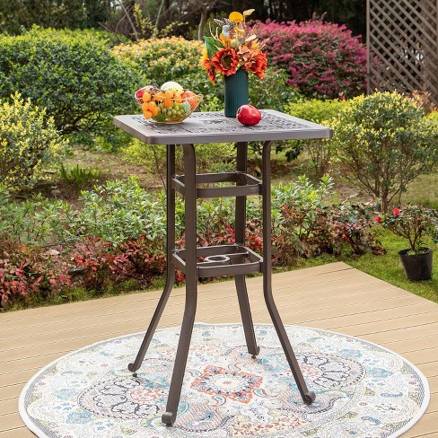 Outdoor Cast Aluminum Square Bistro Table Captiva Designs Target