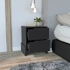 NicBex 2-Drawers Nightstand with Handle Free Design,Bedside Table with Storage Space,Modern Side Table for Bedroom - 2 of 4
