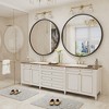 Apmir  Round High Quality Aluminum Alloy Framed French Cleat Mounted Wall Decor Bathroom Vanity Mirror - 2 of 4