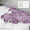Velvet Plush Blanket with Faux Shearling Reverse - Great Bay Home - 3 of 4