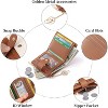 BEAFUP Wallets for Women,Leather RFID Blocking,Bifold Small Zipper Pocket Wallet,Card Case Purse with ID Window,Applies to Gift - 4 of 4