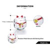 Cat Charm for Women European Bead for Bracelet Enamel Sterling Silver Ginger Lyne Collection - 4 of 4