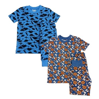 BenBen Dark Dinosaurs/Sports 2 Pack Shortsleeve Pajamas