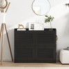 Large Shoe Storage Cabinet with 4 Flip Drawers, Narrow Shoe Cabinet for Entryway with Wooden Legs, for Hallway, Bedroom, Living Room - 3 of 4