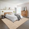 Acekool Washable Runner Rug 2x6, Modern Abstract Non Slip Low Pile Foldable Entryway Hallway Carpet, Soft Indoor Mat for Kitchen, Laundry, Orange - 2 of 4