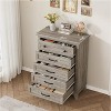 5 Dresser for Bedroom, 41.3" Tall Vertical Drawer Dresser with Storage Freestanding, Wooden Closet Storage Chest for Living Room, Bedroom, Entryway - 4 of 4