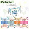 24-Piece Teapot Floral Centerpiece Set, 4 Styles Paper Flower Box & Gift Box Decor for Princess Tea Party, Birthday, Garden Wedding Supplies - 2 of 4