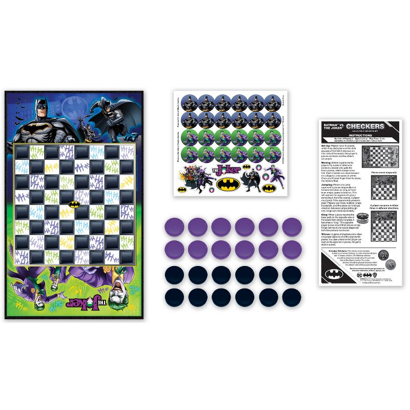 MasterPieces Officially licensed Batman Checkers Board Game for Families and Kids ages 6 and Up, 3 of 8