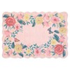 Modern Washable Area Rug, Soft Floral Floor Cover with Non Slip Backing, Low Pile Stain Resistant Floor Carpet for Living Room - 3 of 4