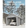 Carport Replacement Canopy Cover – Heavy-Duty Waterproof, UV & Wind-Resistant PE Fabric - 3 of 4