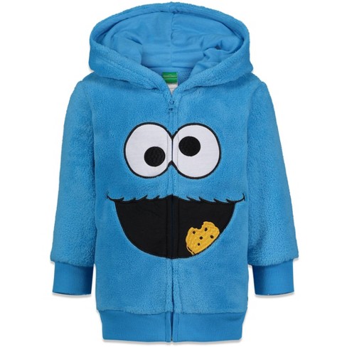 Sesame Street Cookie Monster Toddler Boys Fleece Zip Up Hoodie 2T