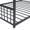 Sapphtopaz Floor House Bed Frame for Kid with Roof Design Platform Bed with Metal Frame for Kids Bedroom, Playroom, Nursery - 4 of 4