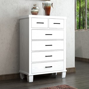 6 Drawer Dresser for Bedroom, Modern Chest of Drawers, Tall Dresser Storage Tower for Closet Bedroom Entryway Living Room - 1 of 4