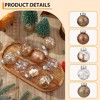 30 Pcs Christmas Ball Ornaments, 2.36"Christmas Plastic Decorative Baubles,Shatterproof Christmas Tree Ball for Holiday Wedding Party Decoration - 3 of 4