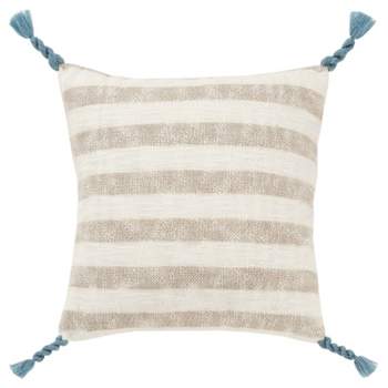 Striped Poly Filled Throw Pillow - Rizzy Home