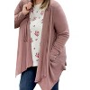 Women's Long Sleeve Hooded Cardigan - honeyme - 3 of 3
