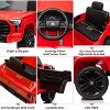Toyota Tundra 12V Licensed Ride-On Truck for Kids, Off-Road Electric Car with Remote, 3 Speeds, LED Headlights & Suspension - 3 of 4