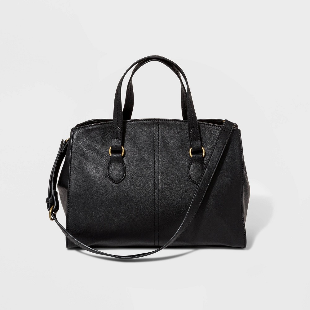 Structured Satchel Handbag - Universal Thread Black was $34.99 now $24.49 (30.0% off)