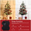 3FT Pre-Lit Artificial Christmas Tree,Tabletop Christmas Tree with Pine Cones - 4 of 4