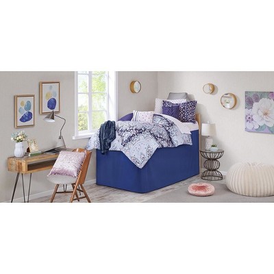 Gray Oversized Headboard Cotton Canvas Lumbar Pillow