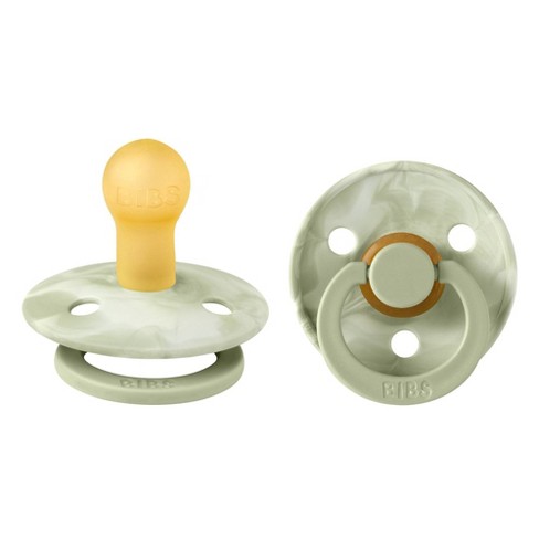 Bibs Colour Latex Pacifier - 0-6m - Size 1 - 2pk - Ivory/sage : Target