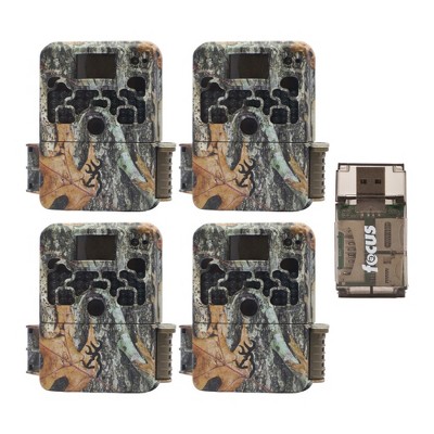 Browning Trail Cameras 16MP Strike Force Extreme Game Cam (4-Pack) w/Card Reader