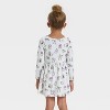 Toddler Girls' Long Sleeve Halloween Animal Dress - Cat & Jack™ Cream - 2 of 3