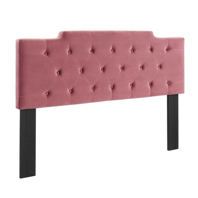 Modway Juliet Tufted King/California King Performance Velvet Headboard -  Dense Foam Padding  - King/CA king size HB in iron frame powder coated
