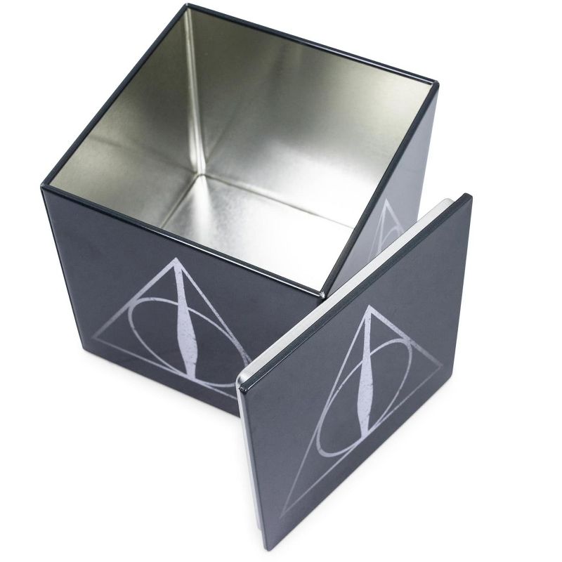 Ukonic Harry Potter Deathly Hallows Tin Storage Box Cube Organizer with Lid | 4 Inches, 2 of 8