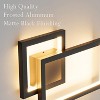 Runesay 2-Pack Modern Indoor Wall Sconce 20W Aluminum Up and Down LED Modern Black Wall Sconce (Warm White Light, 3000K) - 4 of 4