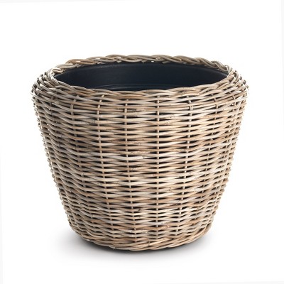 Plum & Post Woven Dry Basket Planter 26.75"