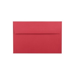 JAM Paper A9 Colored Invitation Envelopes 5.75 x 8.75 Red Recycled Bulk 250/Box (14257H) - 1 of 4