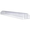 vidaXL Chicken Coop Silver Galvanized Steel 9.8 x 78.7 x 6.6 ft Durable - 2 of 4