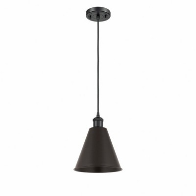 Ballston Cone - 1 Light Mini Pendant In Industrial Style-11.75 Inches Tall and 8 Inches Wide