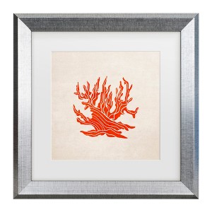 Trademark Fine Art - Emel Tunaboylu  Coral Matted Framed Art - 1 of 4