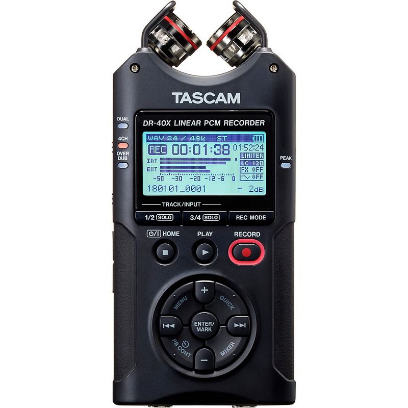 TASCAM DR-40X Portable Digital Recorder, 1 of 3