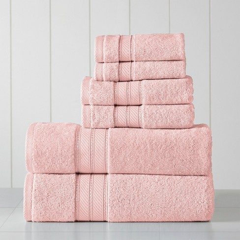 Modern Threads Spunloft 6 Piece Towel Set Blush Target