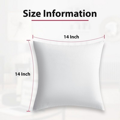 Lux Decor Collection Pack of 4 Decorative Cushion Throw Pillows Insert for Sofa Chair Bed