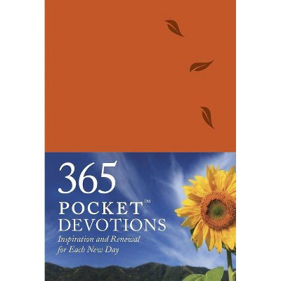 365 Pocket Devotions - by  Chris Tiegreen (Leather Bound)