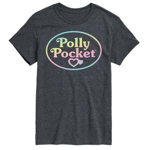 Men's - Polly Pocket - Polly Pocket Ombre Logo Short Sleeve Graphic T-Shirt - 1 of 4