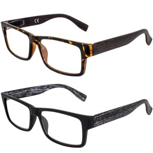 2 Pairs of Global Vision Eyewear Wood Bifocal Safety Glasses - 1 of 4