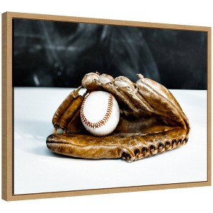 Kate & Laurel All Things Decor 24"x18" Sylvie Ace Framed Canvas by Alicia Abla Natural - 1 of 4