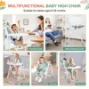 Baby High Chair for Toddlers 1-3 Years Old, Foldable Baby High Chair with Removable Tray, Lightweight Folding Chair with 5-Point Safety Harness - 2 of 4