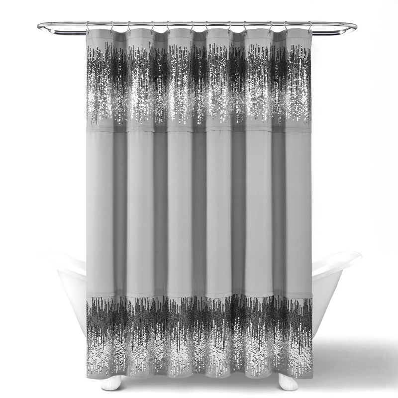 Single Shimmer Sequins Shower Curtain - Lush Décor, 6 of 11