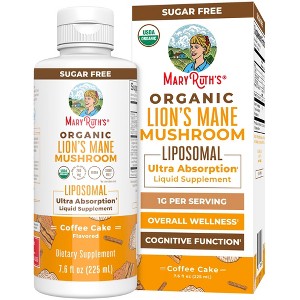 MaryRuth's Lion's Mane Liposomal, Coffee Cake, Org, 7.6 fl oz - 1 of 4