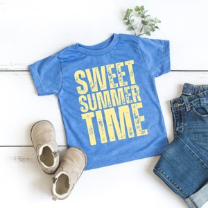 The Juniper Shop Sweet Summer Time Block Distressed Toddler Short Sleeve Tee - 1 of 4